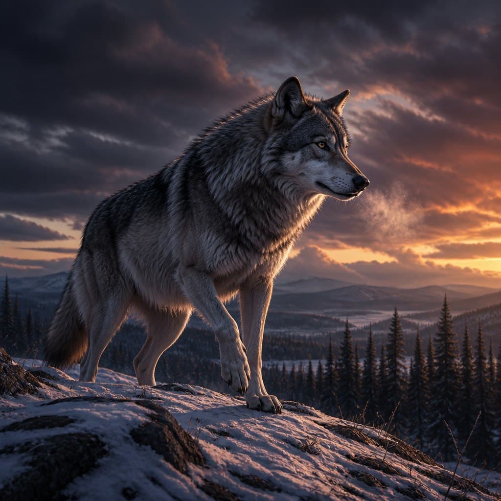 AI-generated Animal Art example