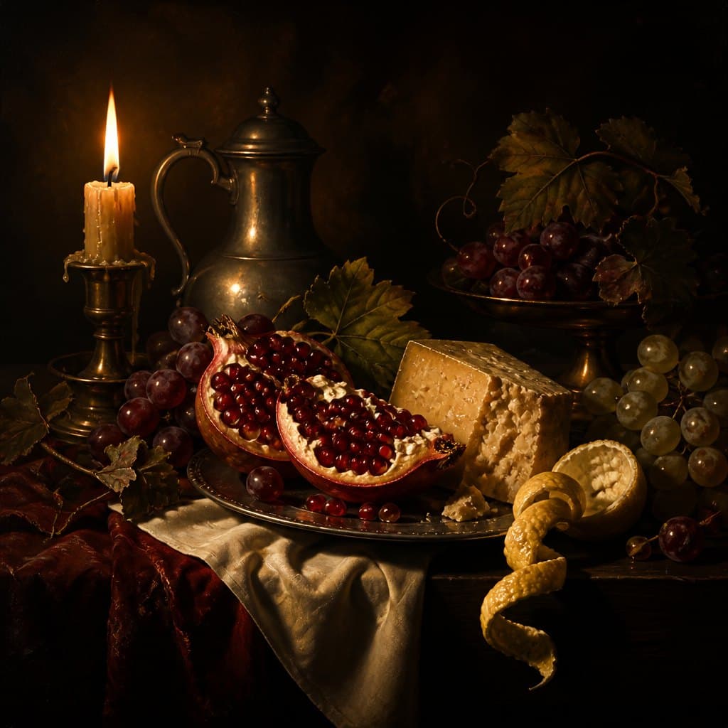 AI-generated Food in Art example