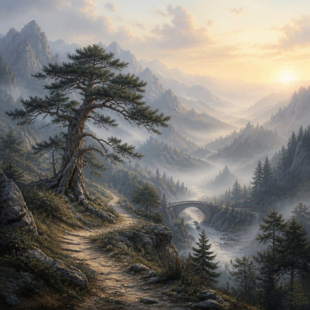 AI-generated Landscape example