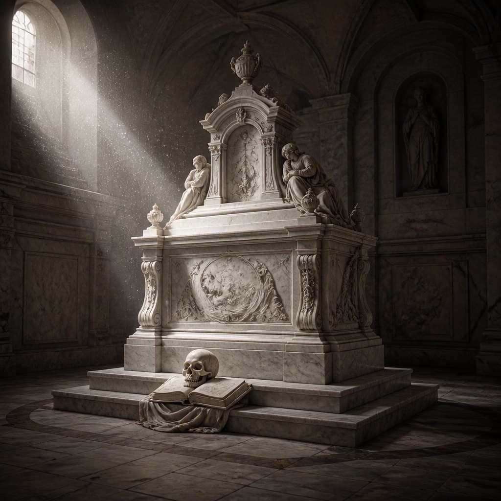 AI-generated Memento Mori example