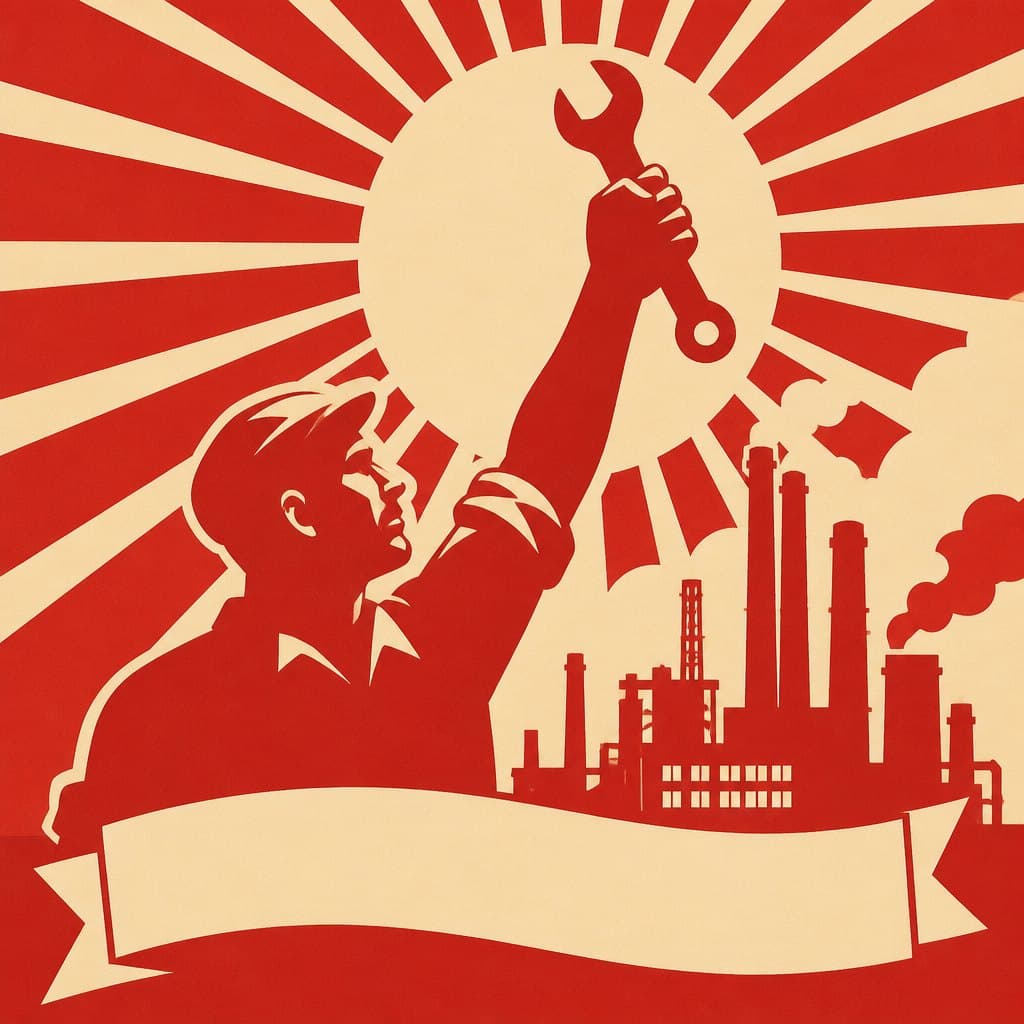 AI-generated Propaganda Art example
