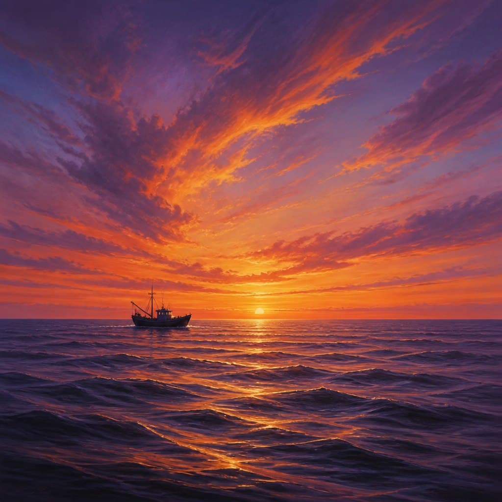 AI-generated Seascape example