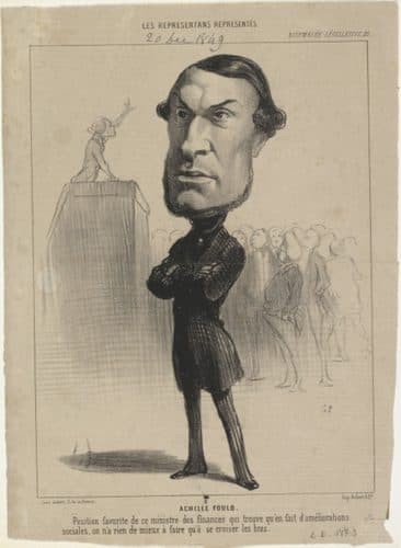 Achille Fould - Caricature — Caricature