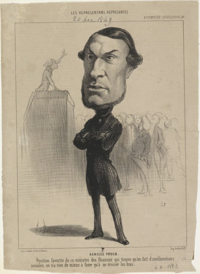 Achille Fould - Caricature — Caricature