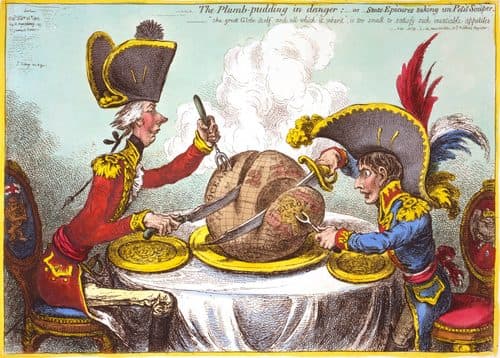 Caricature gillray plumpudding — Caricature