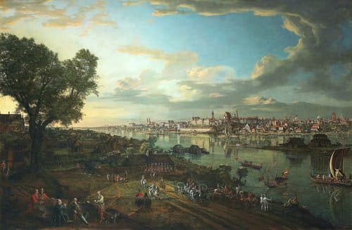 View of Warsaw from Praga label QS:Lfr,"Vue de Varsovie prise du côté de Praga."label QS:Lpl,"Widok Warszawy od strony Pragi."label QS:Len,"View of Warsaw from Praga." — Cityscape