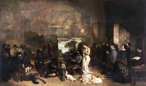 The Painter's Studio title QS:P1476,en:"The Painter's Studio "label QS:Len,"The Painter's Studio "label QS:Lit,"L'atelier dell'artista"label QS:Lhe,"הסטודיו של הצייר"label QS:Lfr,"L'Atelier du peintre"label QS:Lcs,"Ateliér"label QS:Lhr,"Stvarna alegorija"label QS:Leu,"Artistaren langela"label QS:Lar,"استوديو الرسام"label QS:Ltr,"Sanatçının Stüdyosu"label QS:Lca,"El taller del pintor"label QS:Lnb,"Malerens atelier"label QS:Lde,"Das Atelier des Künstlers"label QS:Lpt,"O Estúdio do Pintor"label QS:Lru,"Мастерская художника"label QS:Lfa,"هنرکده نقاشان"label QS:Lzh,"畫家的工作室"label QS:Lda,"Malerens atelier"label QS:Lsl,"Slikarjev atelje"label QS:Lja,"画家のアトリエ"label QS:Lsh,"Stvarna alegorija"label QS:Laz,"Rəssam emalatxanası"label QS:Lsv,"Ateljén"label QS:Lpl,"Pracownia artysty"label QS:Luk,"Майстерня художника"label QS:Lnl,"L'Atelier de l'artiste"label QS:Larz,"استوديو الرسام"label QS:Lavk,"Lingexo ke yambik (trutca ke Courbet)"label QS:Lko,"화가의 아틀리에"label QS:Les,"El taller del pintor"label QS:Leo,"La ateliero de la pentristo" — Figurative Art