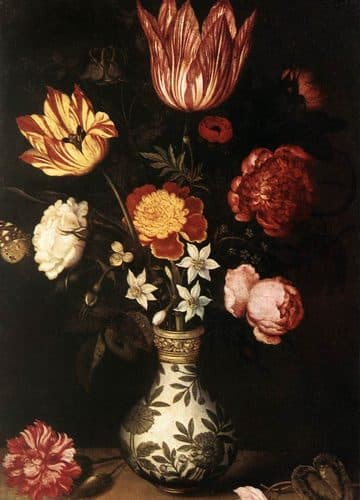 Dutch:  Stilleven met bloemen in een Wan-li vaas Still life with flowers in a Wan-li vasetitle QS:P1476,nl:"Stilleven met bloemen in een Wan-li vaas "label QS:Lnl,"Stilleven met bloemen in een Wan-li vaas "label QS:Len,"Still life with flowers in a Wan-li vase"label QS:Lde,"Stilleben mit Blumen in einer Wan-Li Vase"label QS:Lfr,"Nature morte avec fleurs dans un vase Wan-li" — Flower Painting