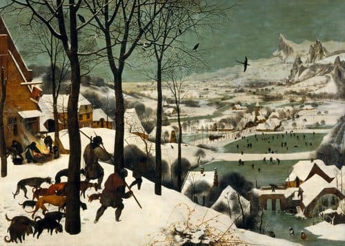 Polish:  Myśliwi na śniegu monthly cycle, scene: The Hunters in the Snow (winter)label QS:Len,"monthly cycle, scene: The Hunters in the Snow (winter)"label QS:Lde,"Zyklus der Jahreszeitenbilder, Szene: Heimkehr der Jäger (Winter)"label QS:Lfr,"Cycle des mois:Les chasseurs dans la neige (hiver)"label QS:Lpl,"Myśliwi na śniegu"label QS:Lnl,"De seizoenen van het jaar: De terugkeer van de jagers (winter)" — Landscape