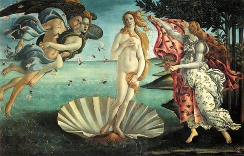 La nascita di Venere (Botticelli) — Mythological Art