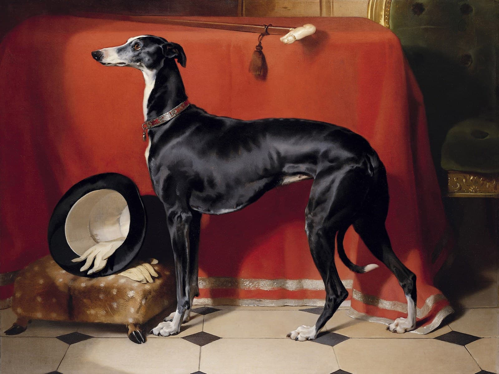 Eos, A Favorite Greyhound of Prince Albert title QS:P1476,en:"Eos, A Favorite Greyhound of Prince Albert "label QS:Len,"Eos, A Favorite Greyhound of Prince Albert "label QS:Les,"Un galgo favorito del príncipe Alberto"label QS:Lhe,"הגרייהאונד האהוב על הנסיך אלברט" — Pet Portrait