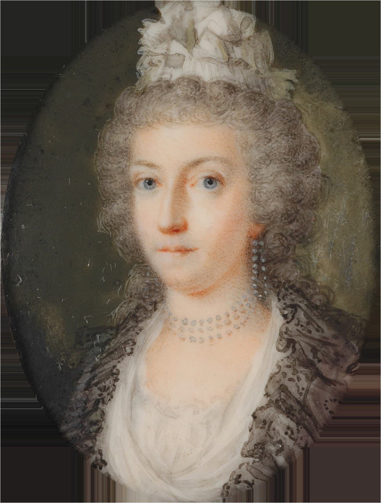 Archduchess Maria-Theresia (1767-1827)label QS:Len,"Archduchess Maria-Theresia (1767-1827)" — Portrait Miniature