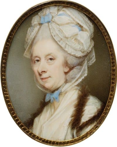 Jeremiah Meyer - Portrait of an unknown woman - VAM — Portrait Miniature