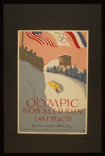Olympic Bobsled Run Lake Placid — Propaganda Art