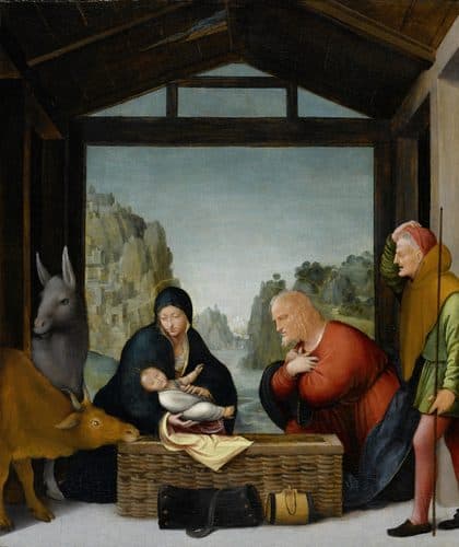 The Adoration of the Shepherds

label QS:Lit,"L'Adorazione dei pastori"
label QS:Lfr,"L’Adoration des bergers"
label QS:Lsl,"Poklon pastirjev"
label QS:Lpl,"Pokłon pasterzy"
label QS:Lro,"Adoraţia păstorilor"
label QS:Lnl,"De aanbidding van de herders"
label QS:Lru,"Поклонение пастухов"
label QS:Les,"La Adoración de los pastores"
label QS:Lde,"Die Anbetung der Hirten"
label QS:Lpt,"A Adoração dos Pastores"
label QS:Len-gb,"The Adoration of the Shepherds"
label QS:Len,"The Adoration of the Shepherds"
label QS:Lmk,"Поклонение на овчарите"
label QS:Lcy,"Addoliad y Bugeiliaid" — Religious Art