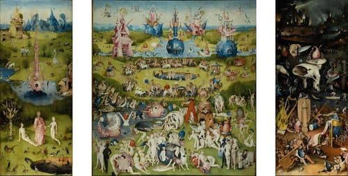 The Garden of Earthly Delights title QS:P1476,en:"The Garden of Earthly Delights "label QS:Len,"The Garden of Earthly Delights "label QS:Les,"El jardín de las delicias"label QS:Lhu,"Gyönyörök kertje"label QS:Leu,"Atseginen baratzea"label QS:Last,"El xardín de les delicies"label QS:Lru,"Сад земных наслаждений"label QS:Lde,"Der Garten der Lüste"label QS:Lbe,"Сад зямных асалодаў"label QS:Lfa,"باغ لذت دنیوی"label QS:Lbg,"Градината на земните удоволствия"label QS:Lda,"Lysternes have"label QS:Ltr,"Zevk Bahçesi"label QS:Lja,"快楽の園"label QS:Lhe,"גן התענוגות הארציים"label QS:Lel,"Ο κήπος των επίγειων απολαύσεων"label QS:Lsv,"Lustarnas trädgård"label QS:Lka,"ტკბობის ბაღი"label QS:Luk,"Сад земних насолод"label QS:Lla,"Libidinum horti"label QS:Lzh-hant,"人間樂園"label QS:Lzh-cn,"人间乐园"label QS:Lfi,"Maallisten ilojen puutarha"label QS:Lca,"El jardí de les delícies"label QS:Leo,"La ĝardeno de la delicoj"label QS:Lhr,"Vrt naslade"label QS:Lit,"Trittico del Giardino delle delizie"label QS:Lmk,"Градина на земските наслади"label QS:Lfr,"Le Jardin des délices"label QS:Larz,"حديقه المباهج الارضيه"label QS:Let,"Maiste naudingute aed"label QS:Lsh,"Vrt naslade"label QS:Lgd,"An Garradh Thlachdan Talmhaidh"label QS:Lzh-tw,"人間樂園"label QS:Lko,"세속적인 쾌락의 정원"label QS:Lvi,"Khu vườn lạc thú trần tục"label QS:Lpt,"O Jardim das Delícias Terrenas"label QS:Lzh,"人間樂園"label QS:Llv,"Pasaulīgo baudu dārzs"label QS:Laf,"Tuin van Wellus"label QS:Lsr,"Врт уживања"label QS:Lsl,"Vrt zemeljskih naslad"label QS:Laz,"Dünyəvi zövqlər bağı"label QS:Lhy,"Հաճույքների պարտեզը"label QS:Lzh-sg,"人间乐园"label QS:Lid,"Taman Kenikmatan Duniawi"label QS:Lpl,"Ogród ziemskich rozkoszy"label QS:Lnb,"Lystenes hage"label QS:Lnl,"De tuin der lusten"label QS:Lcy,"Gardd y Pleserau Daearol"label QS:Lro,"Grădina deliciilor"label QS:Lzh-hk,"人間樂園"label QS:Lzh-hans,"人间乐园"label QS:Lgl,"O xardín das delicias"label QS:Lar,"حديقة المباهج الأرضية"label QS:Lbr,"Liorzh ar plijadurezhioù"label QS:Lcs,"Zahrada pozemských rozkoší" — Religious Art