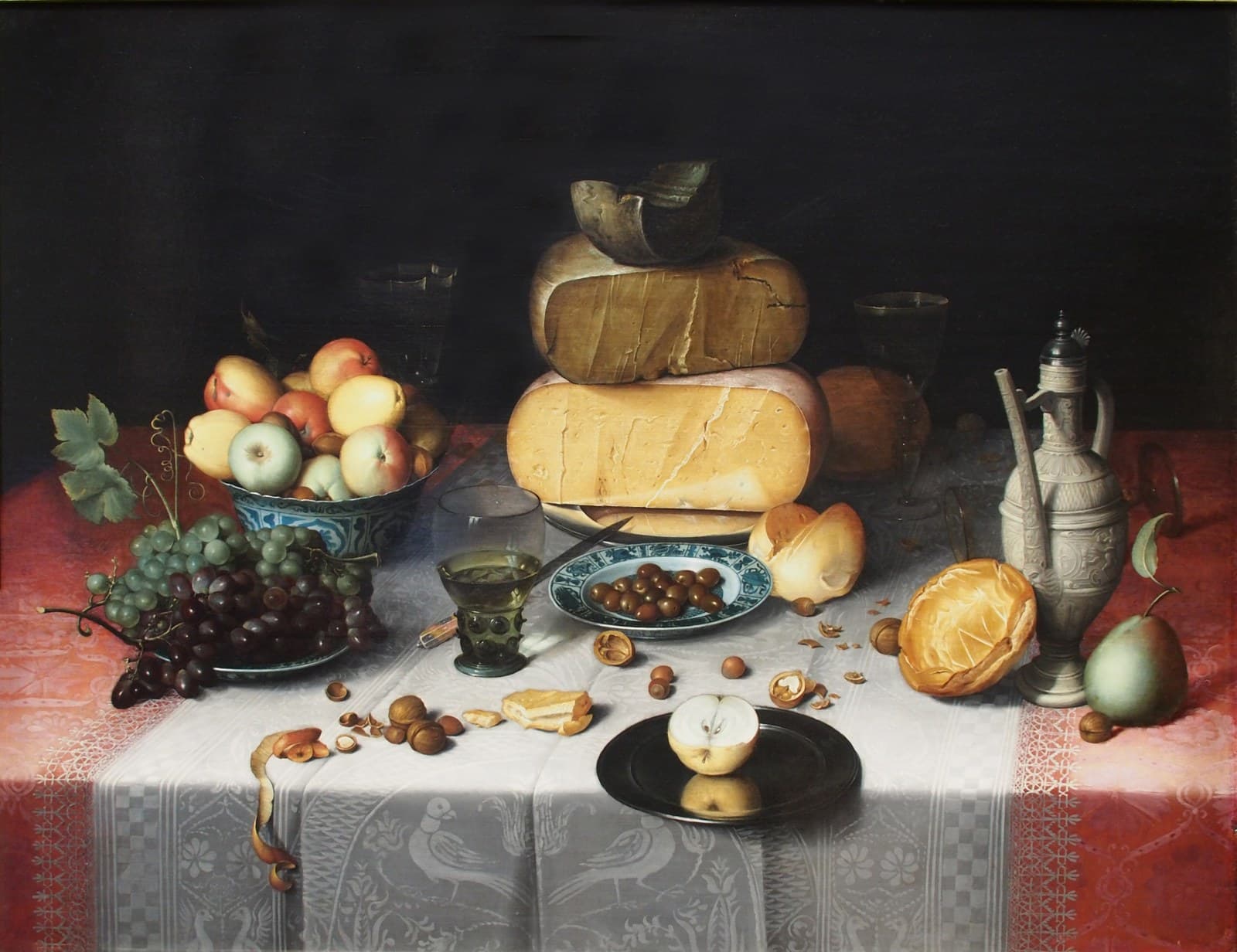 Still Life with Cheese label QS:Lit,"Natura morta con formaggi"label QS:Lfr,"Nature morte aux fromages"label QS:Lnl,"Stilleven met kazen"label QS:Len,"Still Life with Cheeses" — Still Life
